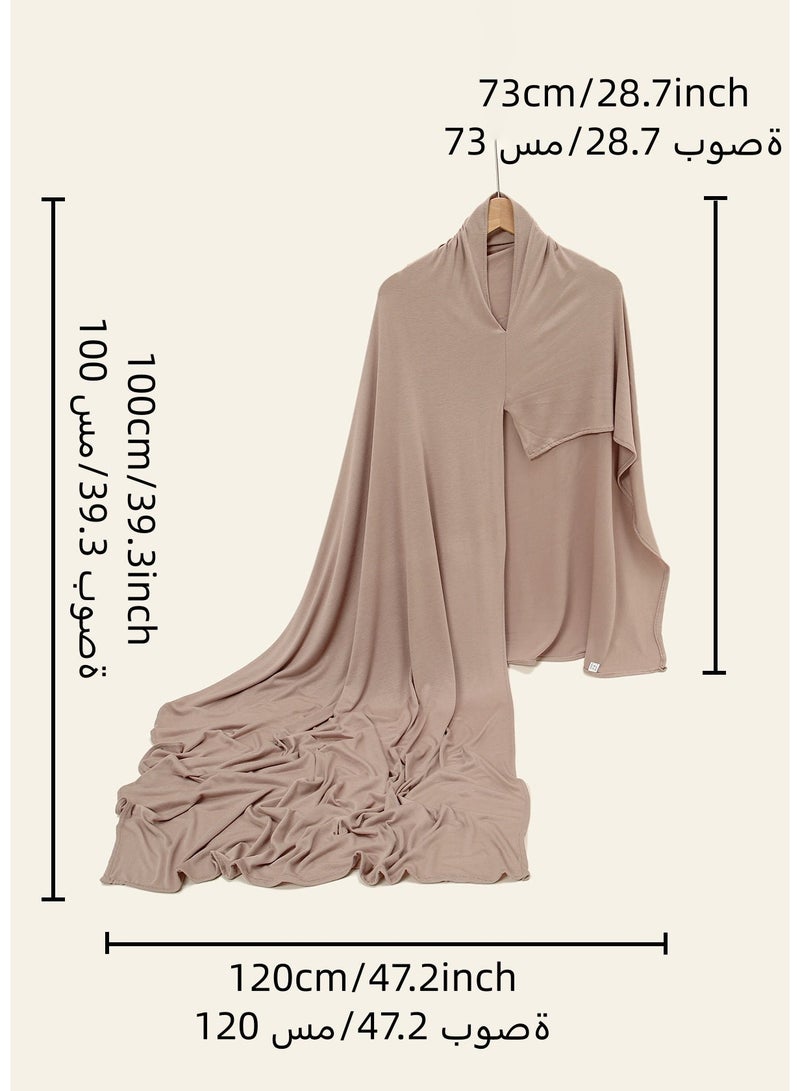 وشاح قطن جيرسي وشاح مرن مسلم حجاب فوري شال قطن مرسيريز نساء وشاح جيرسي ناعم - Image 3